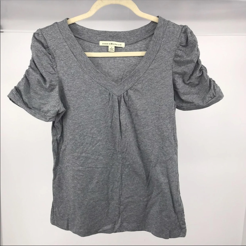 Grey Cinched short sleeves top shirt S